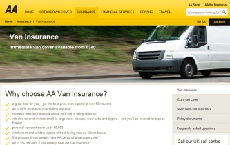 AA van insurance