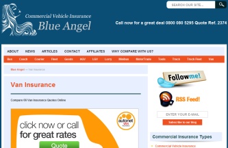 Blue Angel van insurance
