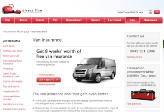 DirectLine van insurance 