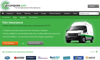 Gocompare van insurance