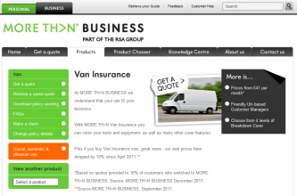 Morethan Business van insurance