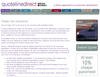Quoteline Direct van insurance