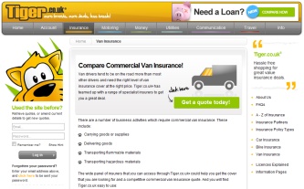 Tiger van insurance